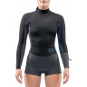 Гидрокостюм женский DAKINE WOMEN'S MISSION SHORT SLEEVED FULL SUIT 2/2mm Black/Blue Размер 14 DK21W22MSS (0604565436955)
